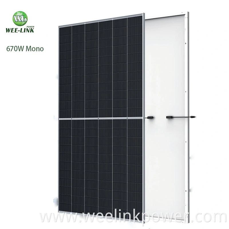 670W Mono Solar Panel High Power 210mm